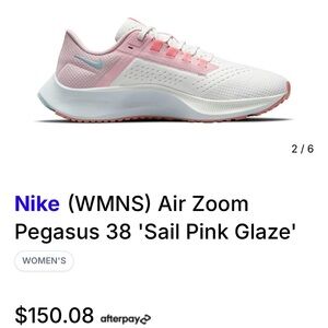 NIKE ZOOM PEGASUS 38 SAIL PINK/GLAZE